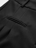 Semi Sheer Mid Waist Shorts Without Belt Shorts