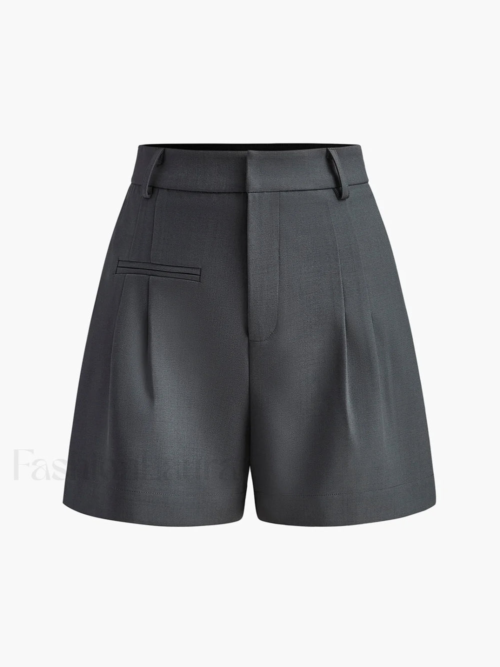 Semi Sheer Mid Waist Shorts Without Belt Grey / XS Shorts