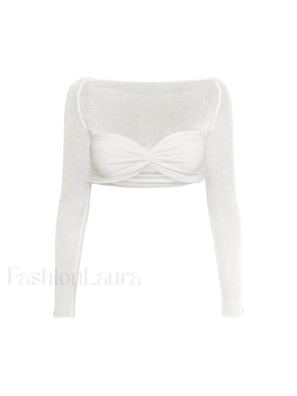 Semi Sheer Off Shoulder Mesh Crop T Shirt T Shirts