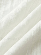 Semi Sheer Solid Square Neckline Short Dress Dresses