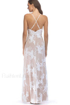 Sequin Slit Glitter Charming Maxi Evening Party Dress