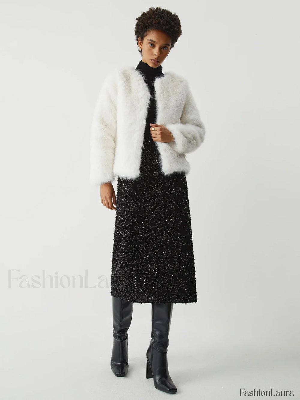 Sequined Charming Midi Skirt Skirts