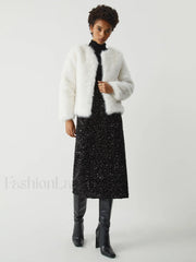 Sequined Charming Midi Skirt Skirts