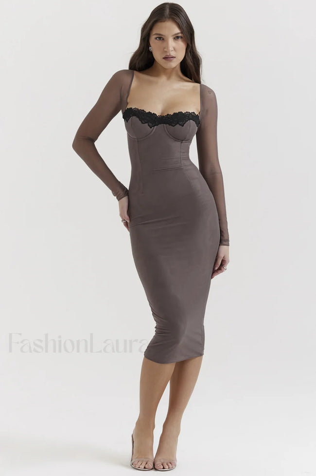 Seraphina Elegant Belted Dress XS / Black Main image