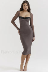 Seraphina Elegant Belted Dress XS / Black
