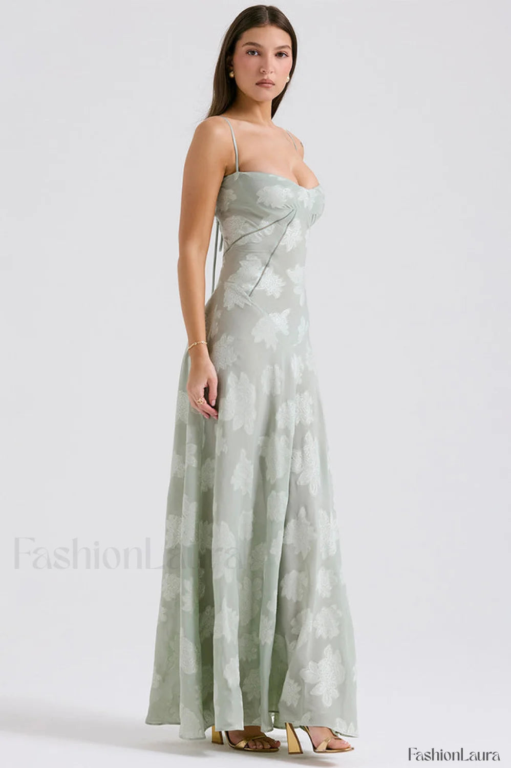 Serena Retro Purple Charming Printed Maxi Dress