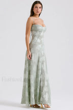 Serena Retro Purple Charming Printed Maxi Dress