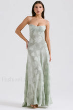 Serena Vintage Black Charming Printed Maxi Dress XS / Mint Party Dresses L