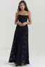 Serena Vintage Black Charming Printed Maxi Dress XS / Black Party Dresses L