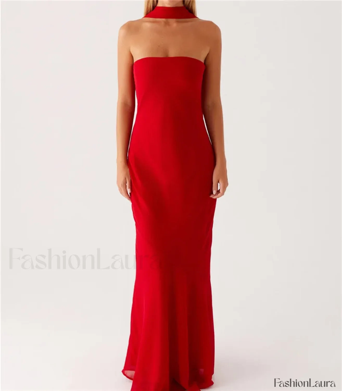 Sexy Backless Mesh Floral Dress red 1 / S