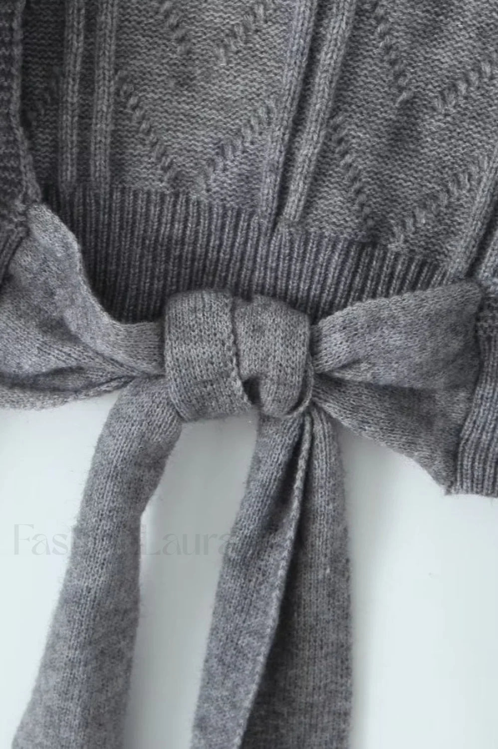 Sexy Backless Tie Knit Sweater