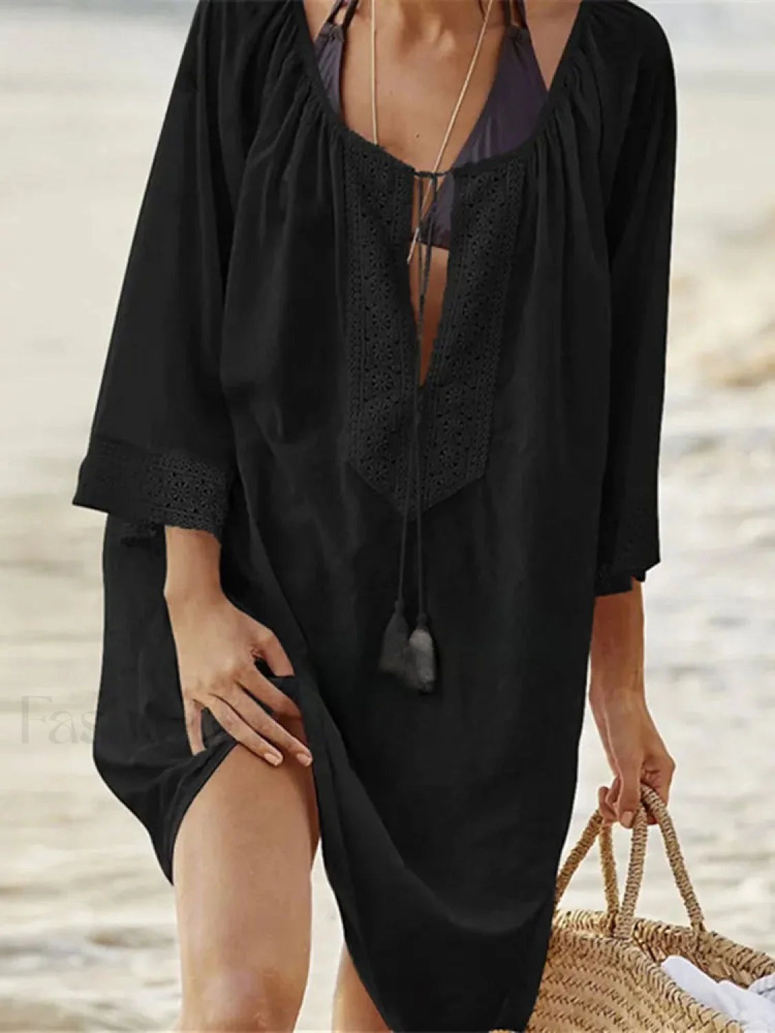 Sexy Kaftan Cotton Pareo Cover Up