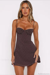 Sexy Polka Dot Off-Shoulder Bodycon Mini Dress