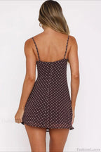 Sexy Polka Dot Off-Shoulder Bodycon Mini Dress