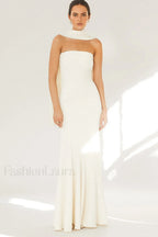 Sexy Strapless Mermaid Maxi Dress