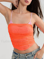 Sheer Lace Bustier Crop Top