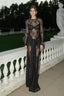 Sheer Lace Slim Fit Bodycon Maxi Dress Black / S