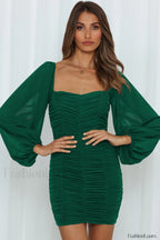 She’s Angelic Stylish Ruched Mini Dress