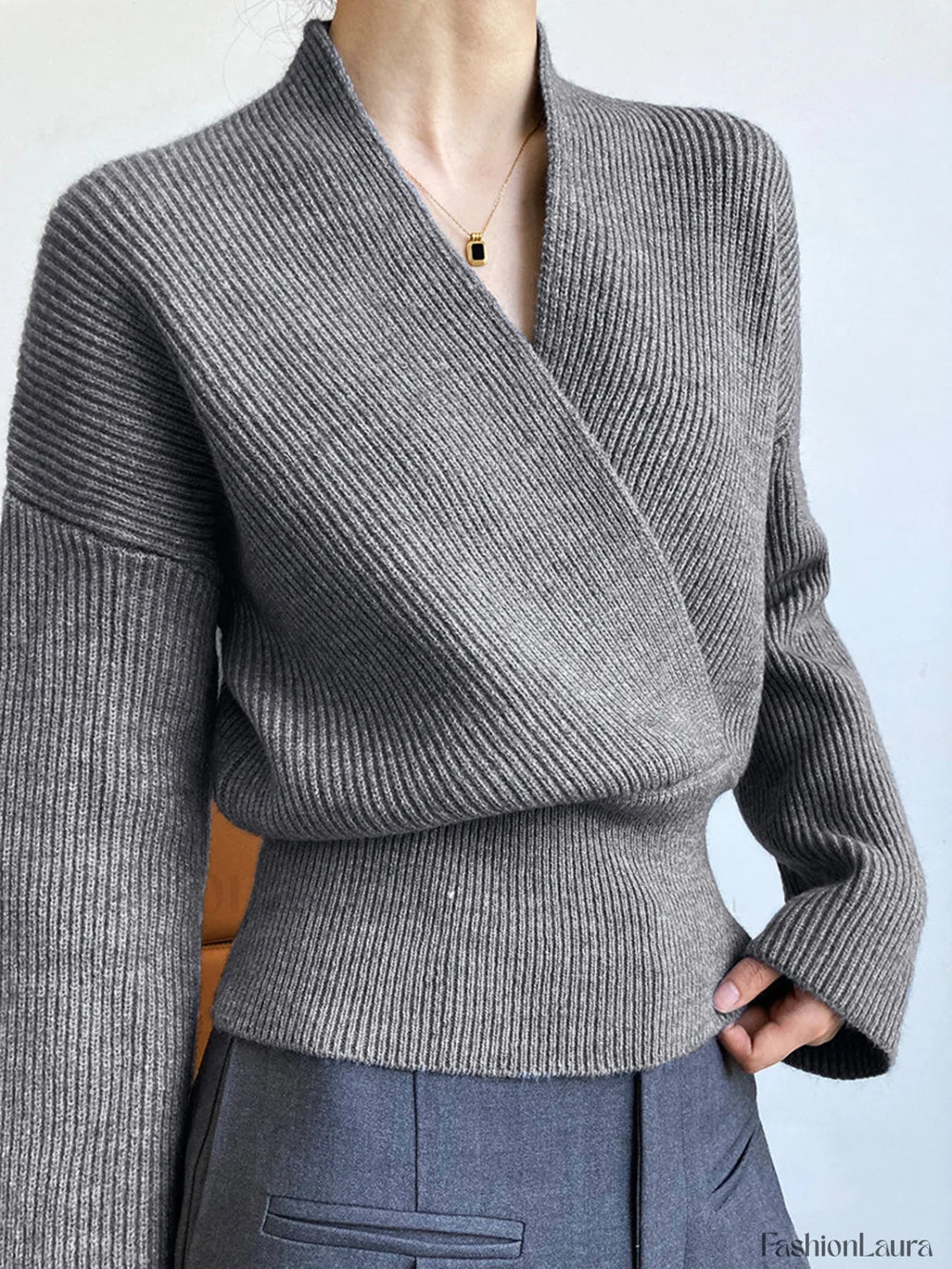 She’s Effortless Wrap Sweater Sweaters