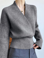 She’s Effortless Wrap Sweater Sweaters