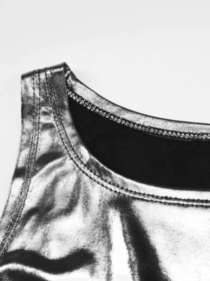Side Tie Cropped Tank Top Tops&Tees