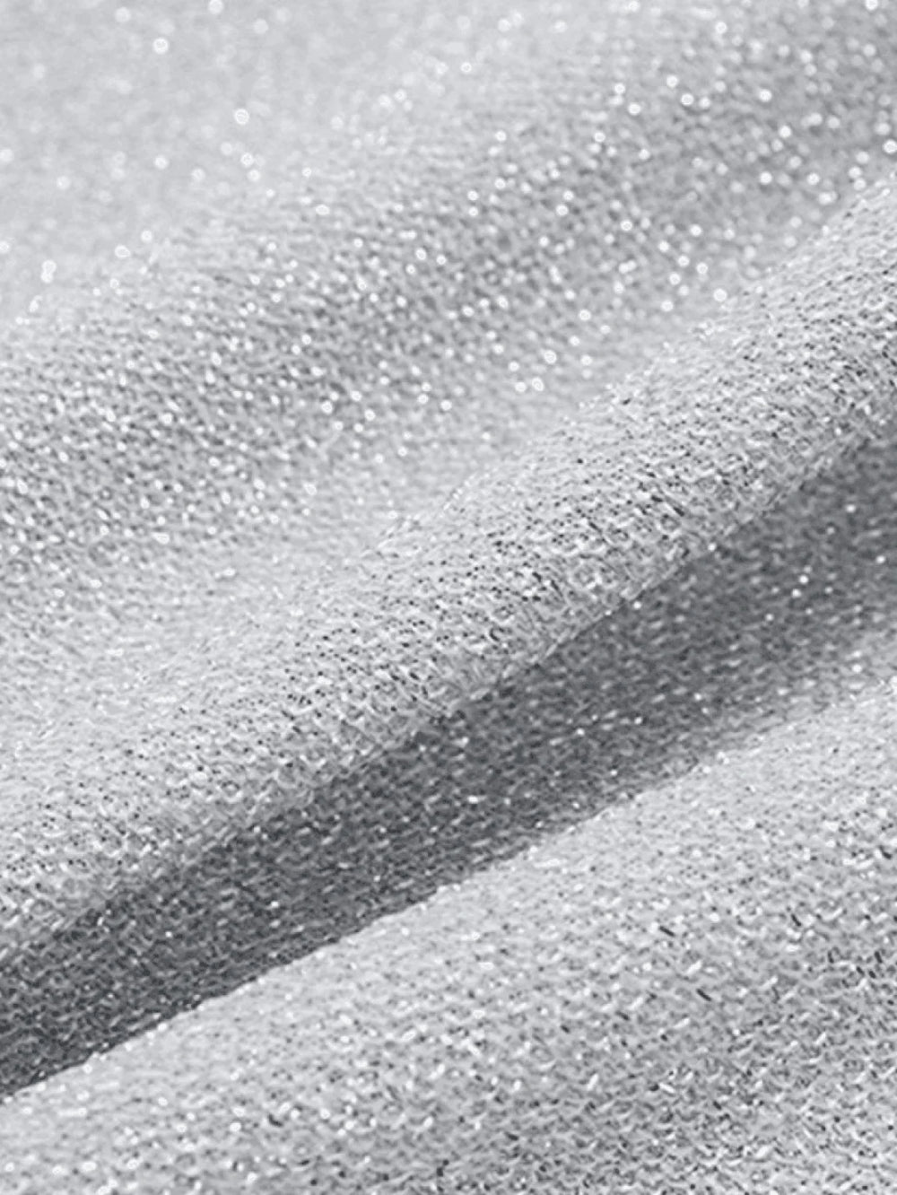 Silver Halter Cropped Tank Top Tops&Tees