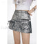 Silver Hip Hugging Half Skirt Sliver / S