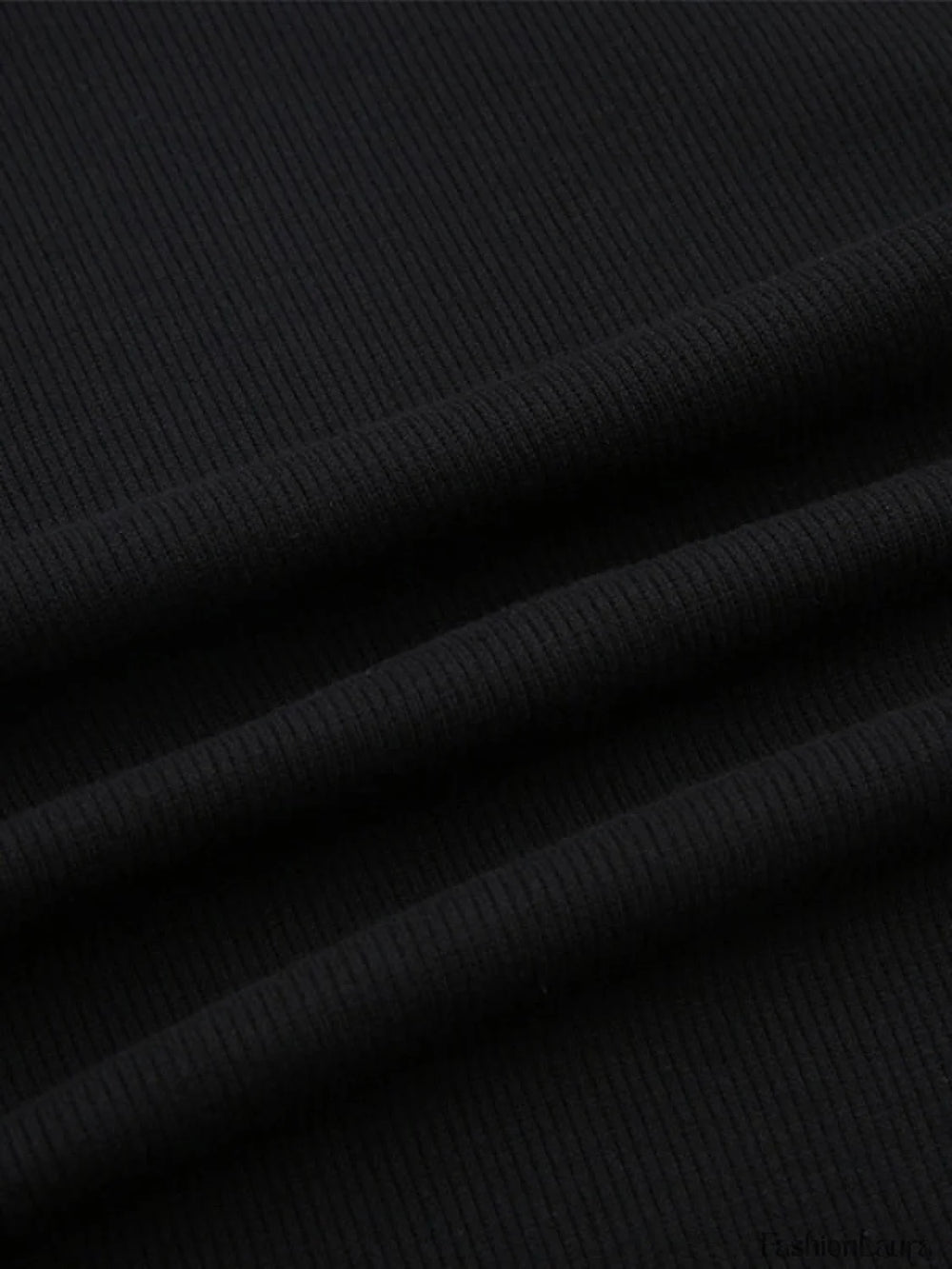 Simple Knitted Long Sleeve Mini Dress Mini Dresses