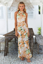 Simply Sleek Stylish Maxi Dress S / Orange