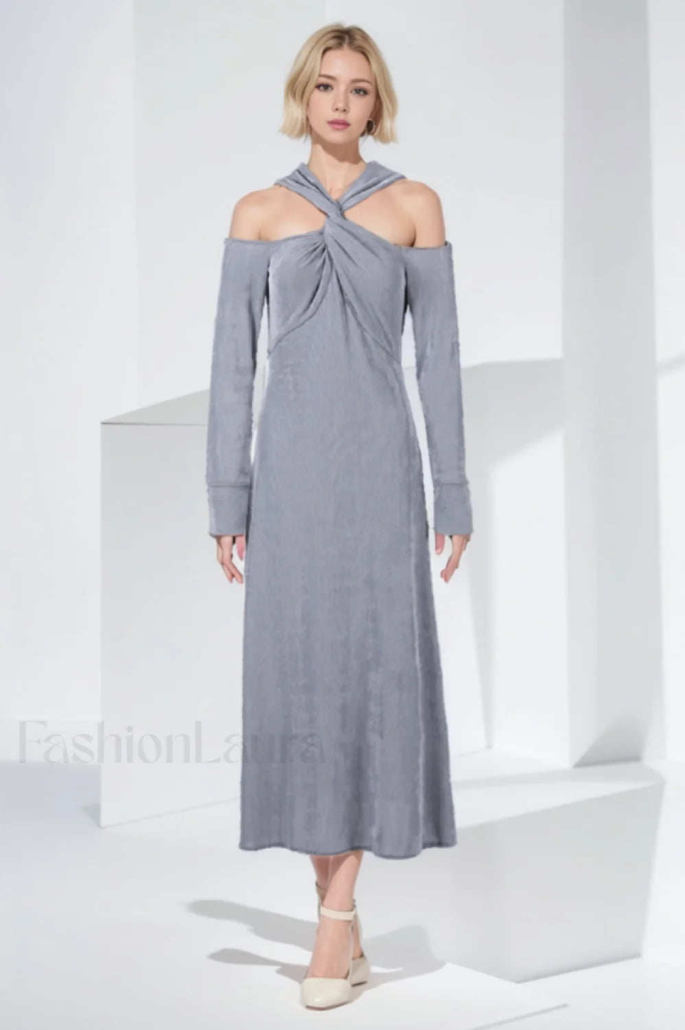 Sinh Midi Dress Charming In Double Jersey Knit