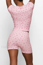 Skims Soft Lounge Charming Top + Shorts Set