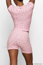 Skims Soft Lounge Charming Top + Shorts Set