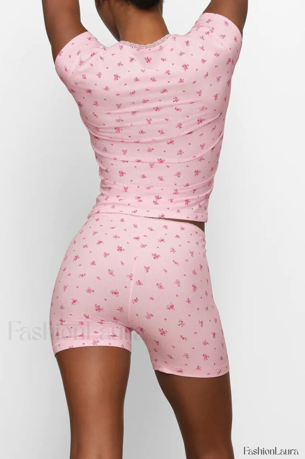 Skims Soft Lounge Charming Top + Shorts Set