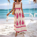 Sleeveless A Line Party Boho Dress
