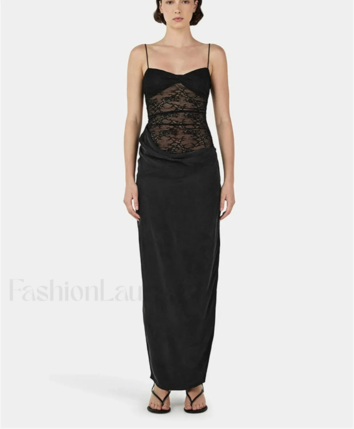 Sleeveless Bodycon Fashion Maxi Dress Black / S
