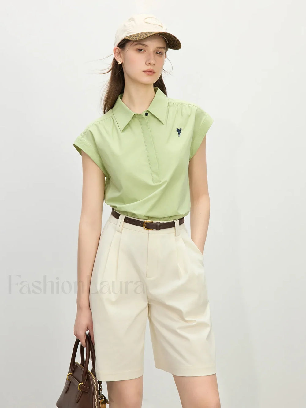 Sleeveless Pony Embroidery Polo T Shirt