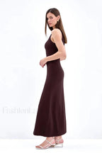 Sleeveless Split Bodycon Work Dress