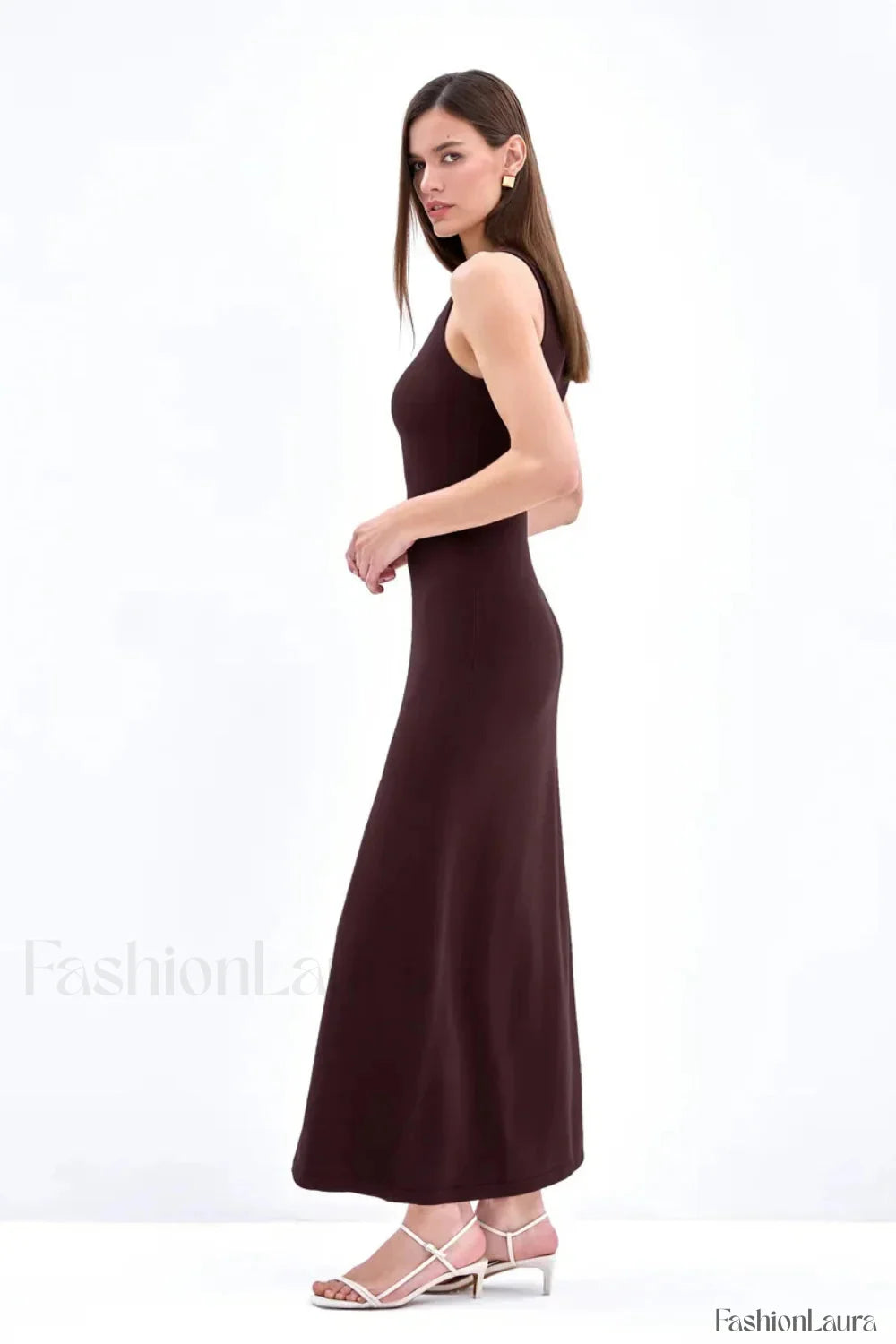 Sleeveless Split Bodycon Work Dress