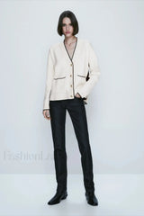 Slim Fit Patchwork Knit Cardigan