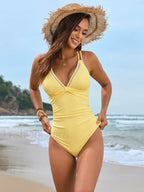 Slim Solid Color One Piece