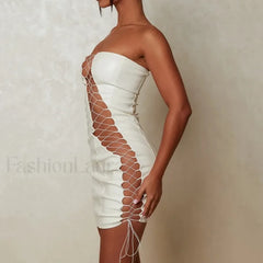 Slimming Strap Waist Mini Dress
