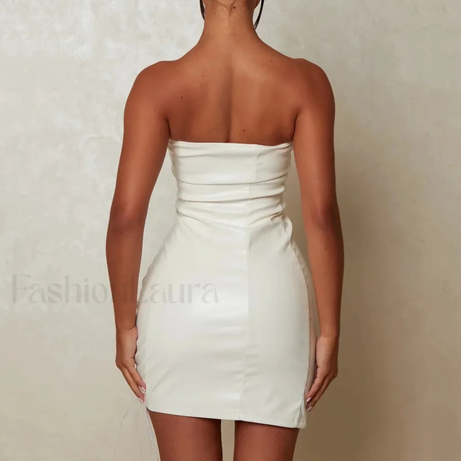 Slimming Strap Waist Mini Dress Secondary image