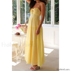 Smocked Bow Front Midi Dress