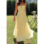 Smocked Bow Front Midi Dress