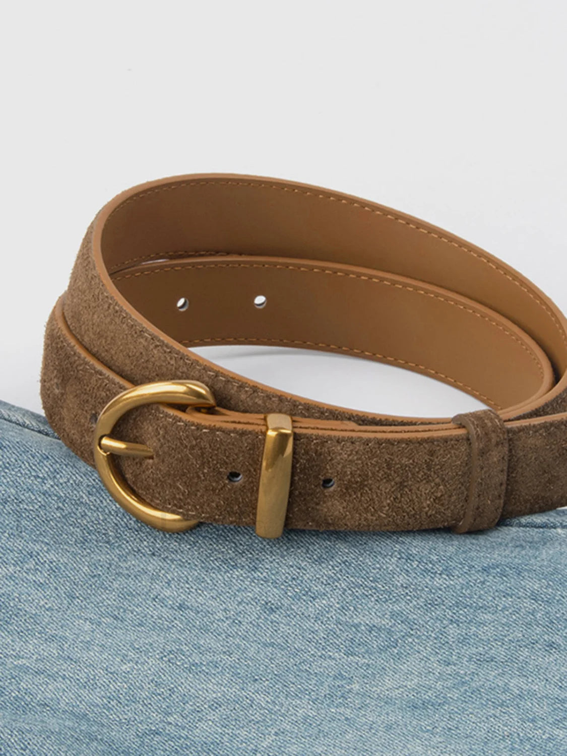Soft-Buckle Leather Belt Secondary image