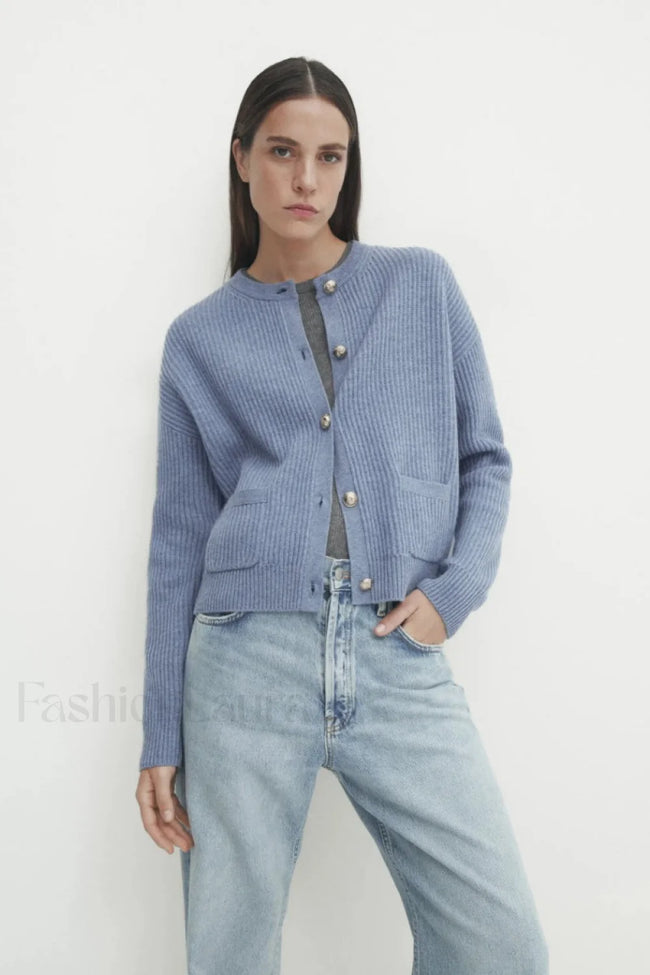 Soft Knit Tweed Style Cardigan Main image