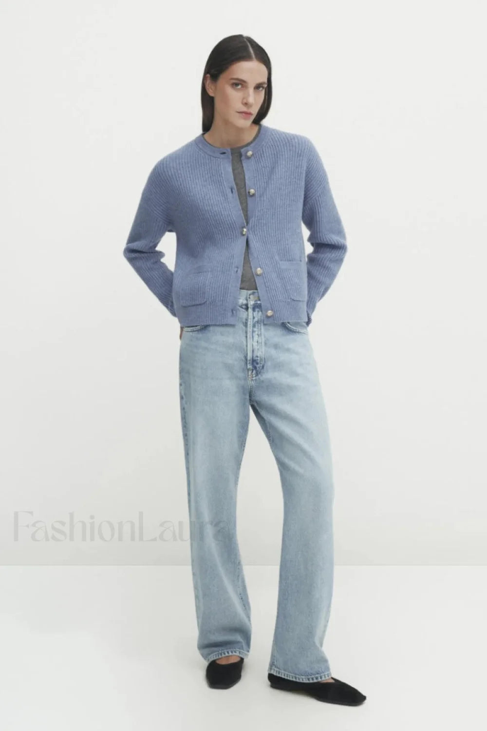 Soft Knit Tweed Style Cardigan