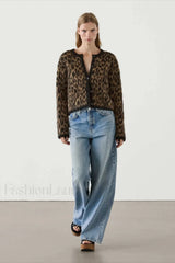 Soft Waxy Round Neck Cardigan