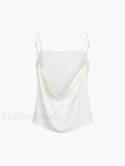 Solid Backless Graceful Cami Top Tank Tops & Camis