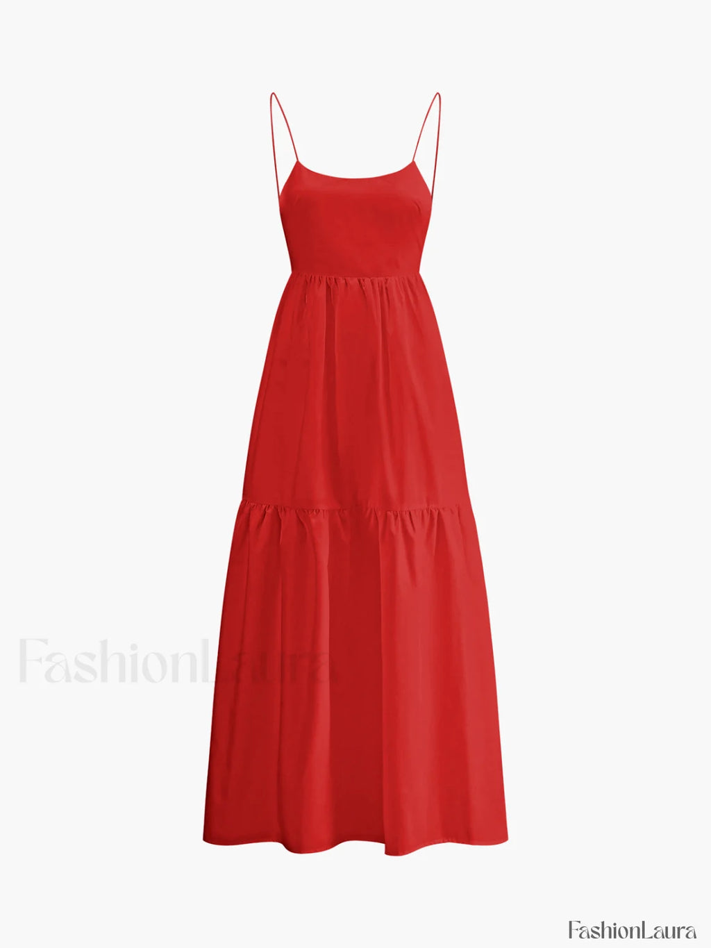 Solid Backless Long Dress Dresses